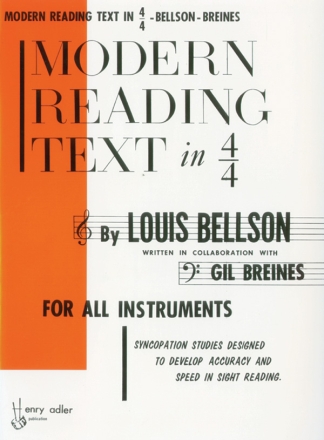 Modern Reading Text in 4/4 for all instruments