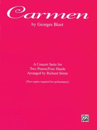 Carmen - A Concert Suite for 2 pianos score