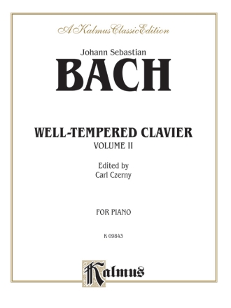 Bach Well Temp Clav V.2 Czerny  Kalmus Classic Series