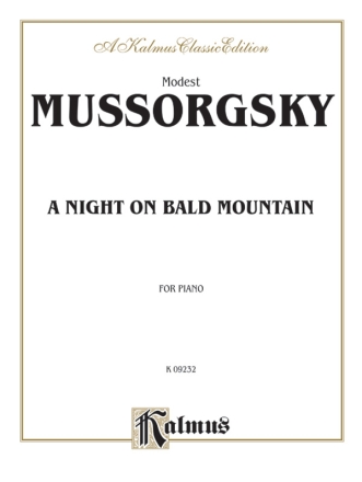 Mussorgsky Night On Bald Mt Pa  Kalmus Classic Series
