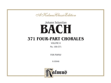 Bach 371 Chorales Vol. 2  Kalmus Classic Series