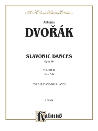 Dvorak Slavonic Dncs Op46V2 1P4H  Kalmus Classic Series