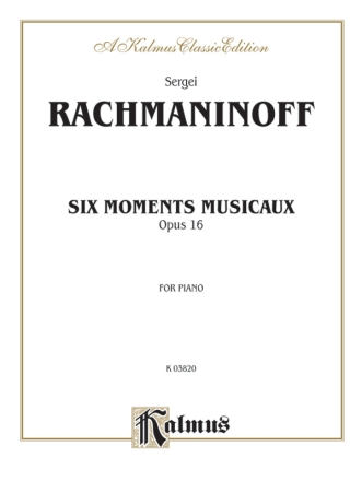 6 moments musicaux op.16 for piano