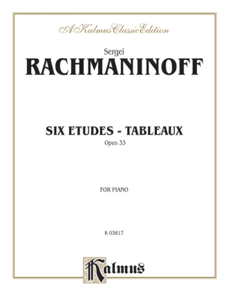 6 Etudes - Tableaux op.33 for piano