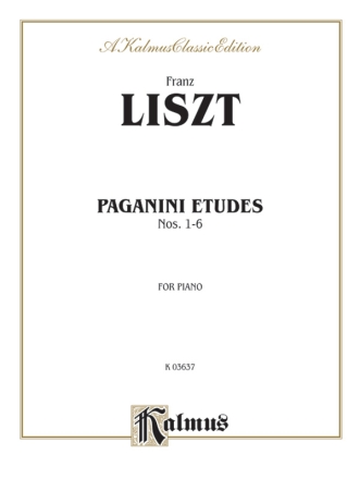Paganini Etudes nos.1-6  for piano