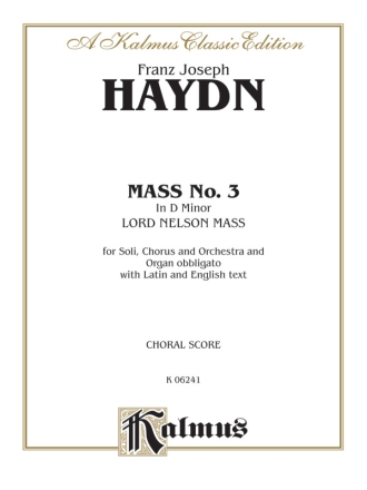 Haydn Mass No. 3 (Nelson)      V  Kalmus Classic Series