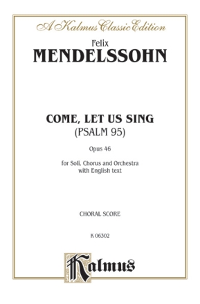 Mendelssohn 95Th Psalm  Kalmus Classic Series