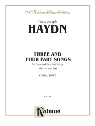 Haydn 3 & 4 Part Songs         V  Kalmus Classic Series