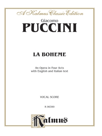La Boh�me  vocal score (en/it)