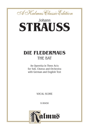 Strauss Fledermaus Voc.Sc(G,E)  Kalmus Classic Series