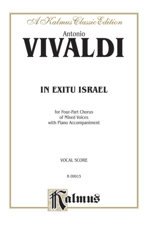In Exitu Israel for mixed chorus and orchestra vocal score