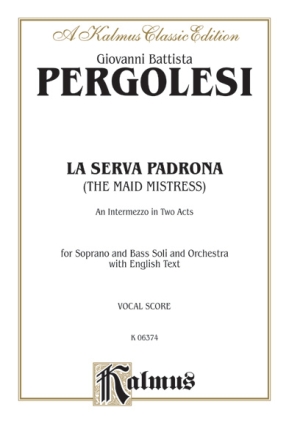 Pergolesi La Serva Padrona     V  Kalmus Classic Series