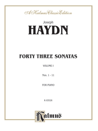 Haydn Sonatas Vol.1 (1-11)   Pa  Kalmus Classic Series