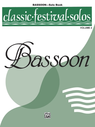 Classic Festival Solos vol.2 for bassoon and piano bassoon solo book