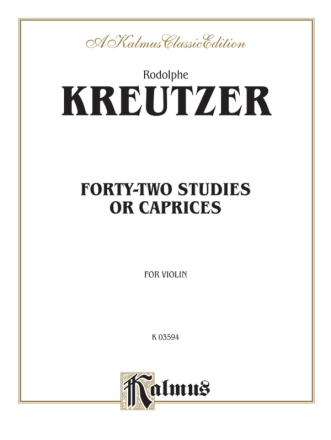 Kreutzer 42 Stud. & Caprices   V  Kalmus Classic Series