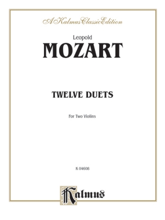 12 Duets for 2 violins score