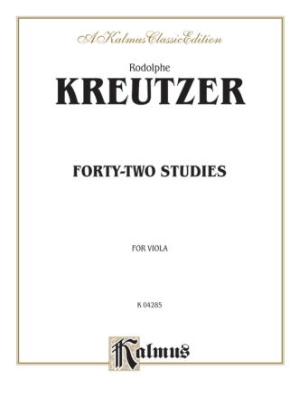 Kreutzer 42 Studies Viola      V  Kalmus Classic Series