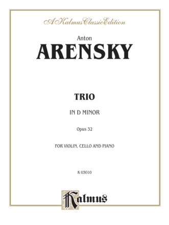 Trio in d Minor op.32 for violin, cello and piano parts