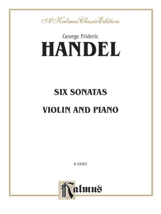 6 Sonatas for violin and piano
