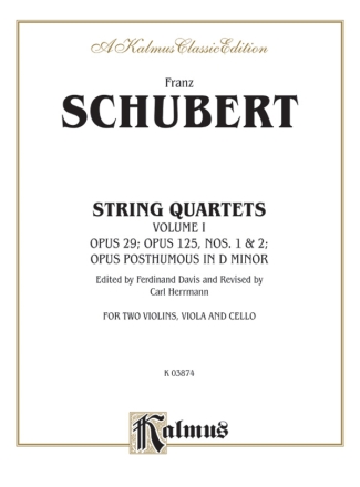 Schubert String Quarts.V.1  Kalmus Classic Series
