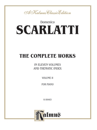Scarlatti Complete Wks.V.2 P/S  Kalmus Classic Series