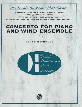 Reynolds, VerneConcerto for Piano and Wind Ens (score) Symphonic wind band