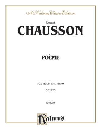 Po�me op.25 for violin and piano