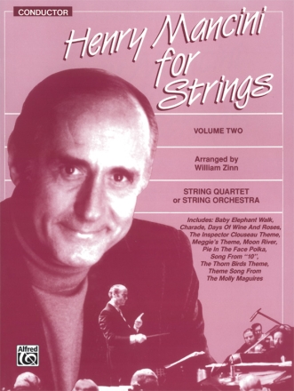 Henry Mancini for Strings vol.2 string quartet or string orchestra,  score