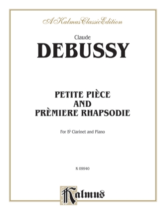 Debussy Petite Piece And Premier  Kalmus Classic Series
