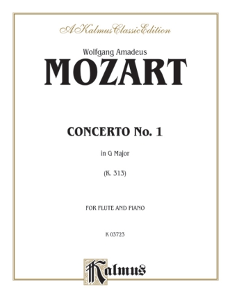 Concerto in G Major no.1 KV313 for Flute and Orchestra for flute and piano
