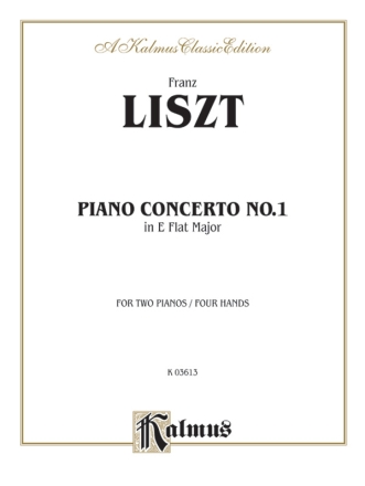 Liszt Piano Conc.#1 2P4H Eb Maj.  Kalmus Classic Series