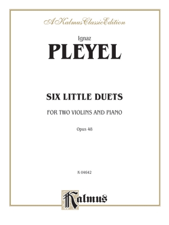Pleyel 6 Little Duets Op.48  Kalmus Classic Series