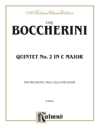 Boccherini 2Nd Quintet In C Maj  Kalmus Classic Series