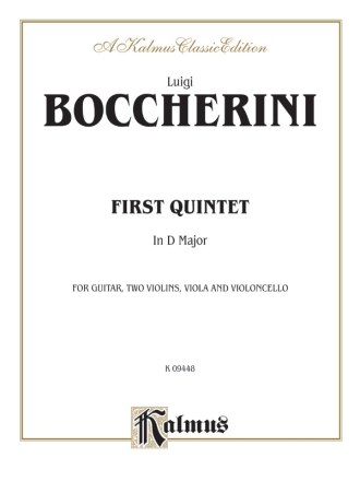 Boccherini 1St Str Quintet D Maj  Kalmus Classic Series