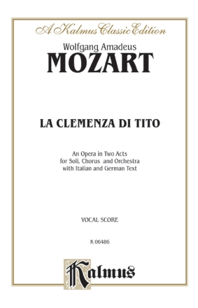 Mozart La Clemenza De Titus Vs  Kalmus Classic Series