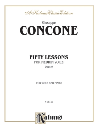 Concone 50 Lessons Op.9 Med.   V  Kalmus Classic Series
