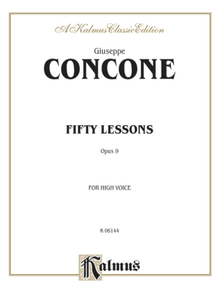 Concone 50 Lessons Op.9 High   V  Kalmus Classic Series