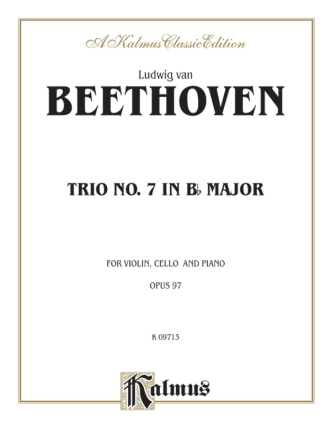Trio B flat major no.7 op.97 for violin, cello and piano