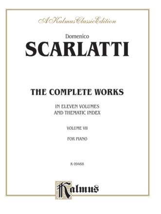 Scarlatti Complete Wks.V.7 P/S  Kalmus Classic Series