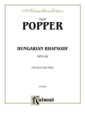 Popper Hungarian Rhap.Op. 68  Cl  Kalmus Classic Series