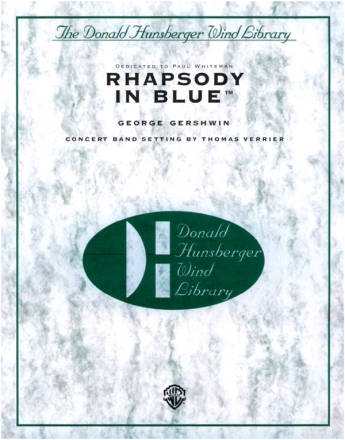 Gershwin, G arr. VerrierRhapsody in Blue (score) Symphonic wind band