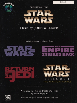 Selections from Star Wars (+CD) for bb instruments