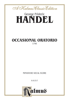 Handel Occasional Oratorio 1746  Kalmus Classic Series
