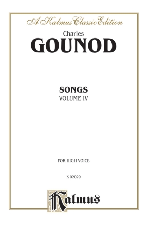 Gounod Songs V4 High  Kalmus Classic Series