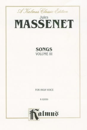 Songs vol.3 for high voice and piano