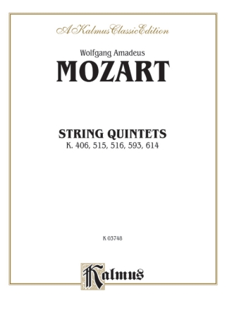 Mozart Str. Quintets Vol. 1    5  Kalmus Classic Series