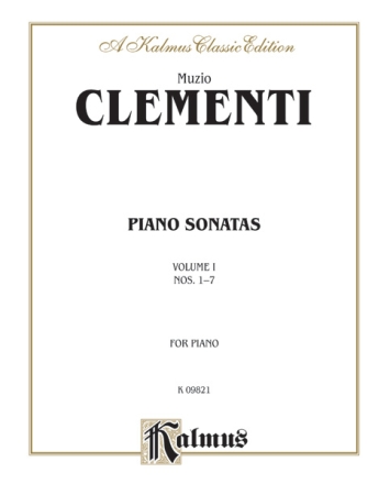 Clementi Piano Sonatas Vol 1  Kalmus Classic Series