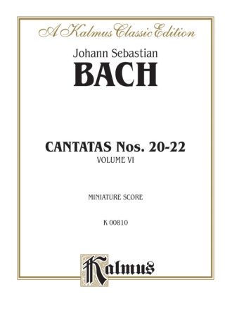 Bach Cantatas No. 20-22        M  Kalmus Classic Series