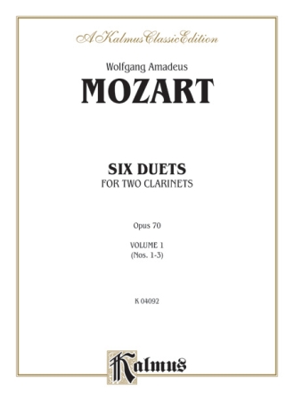 6 Duets op.70 vol.1 )nos.1-3) for 2 clarinets parts