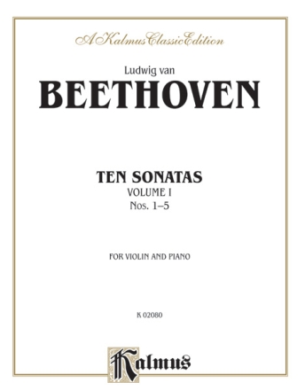 Beethoven 10 Violin Sonatas V1  Kalmus Classic Series
